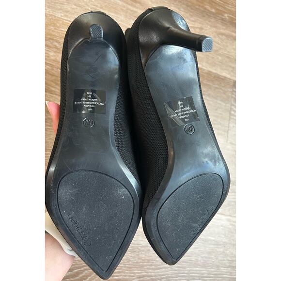 Calvin Klein Gabby Sock‎ Knit Heel Pointy Toe Boots Booties Size 10 Black - Picture 7 of 7